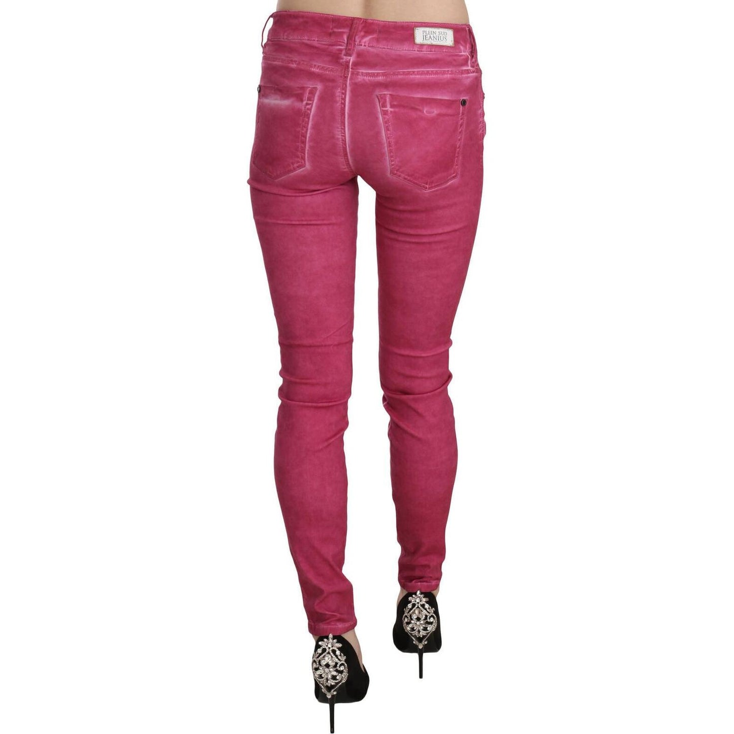 Dolce & Gabbana Chic Pink Mid Waist Skinny Pants Jeans & Pants Dolce & Gabbana