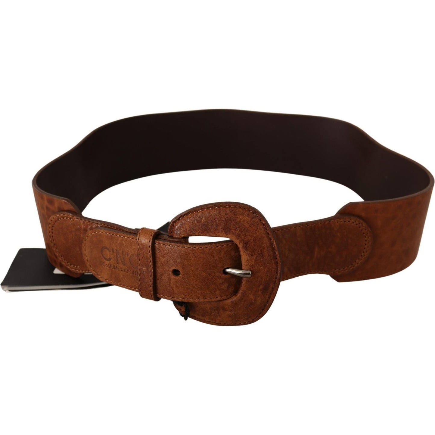 Costume National Elegant Brown Leather Fashion Belt WOMAN BELTS Costume National