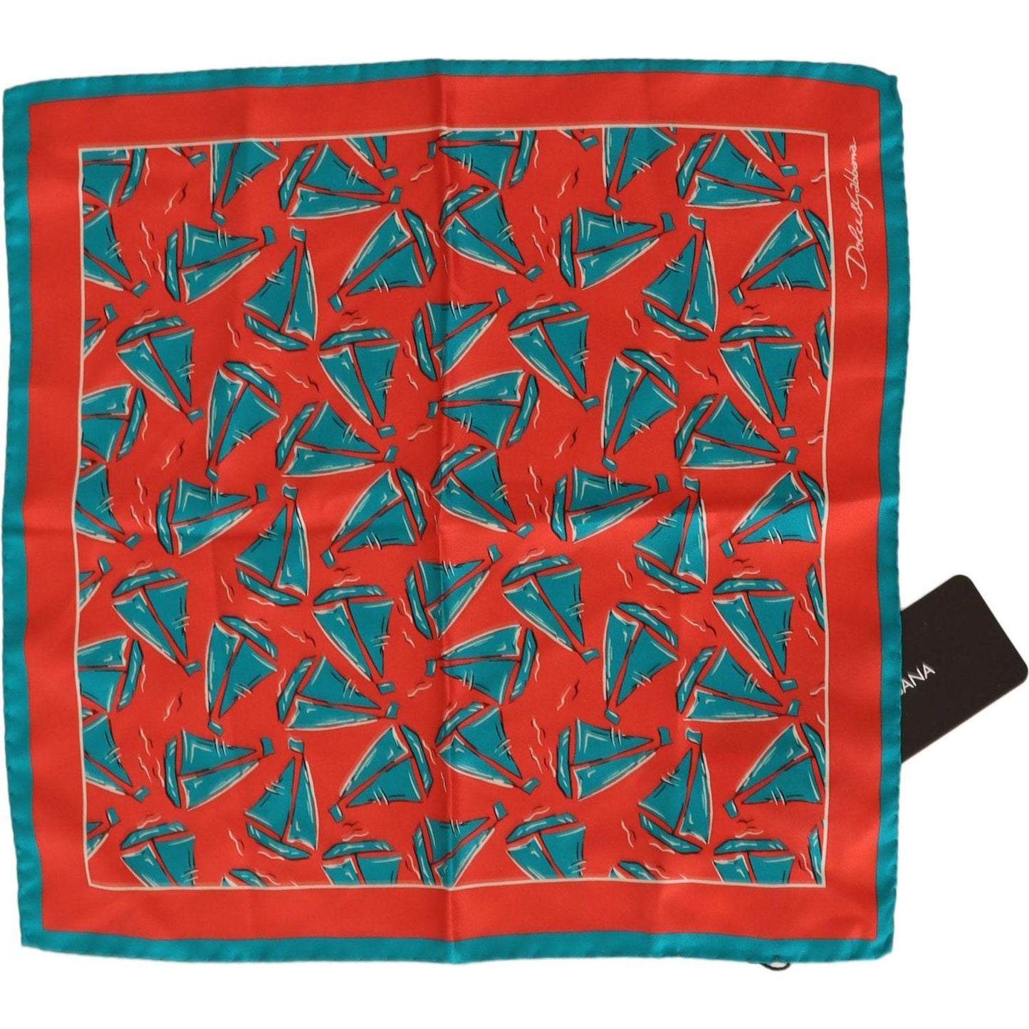 Dolce & Gabbana Sunset Marina Silk Pocket Square Scarves Dolce & Gabbana