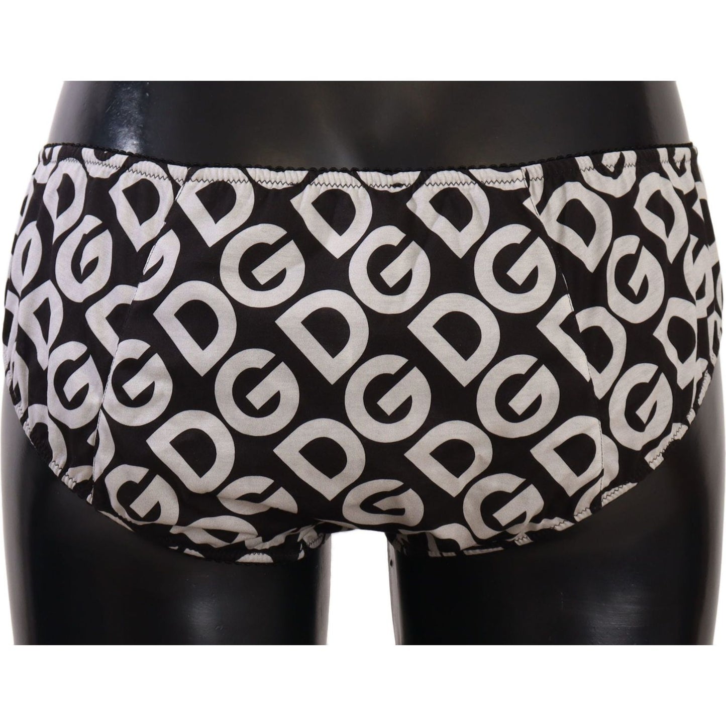 Dolce & Gabbana Chic Black & White DG Logo Print Bottoms WOMAN SWIMWEAR Dolce & Gabbana