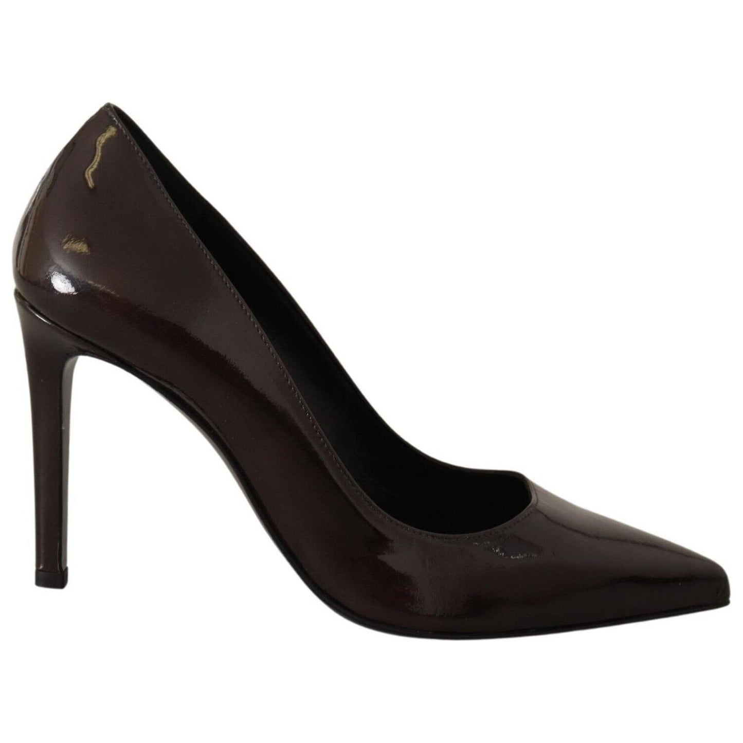 Sofia Elegant Brown Leather Heels Pumps WOMAN PUMPS Sofia