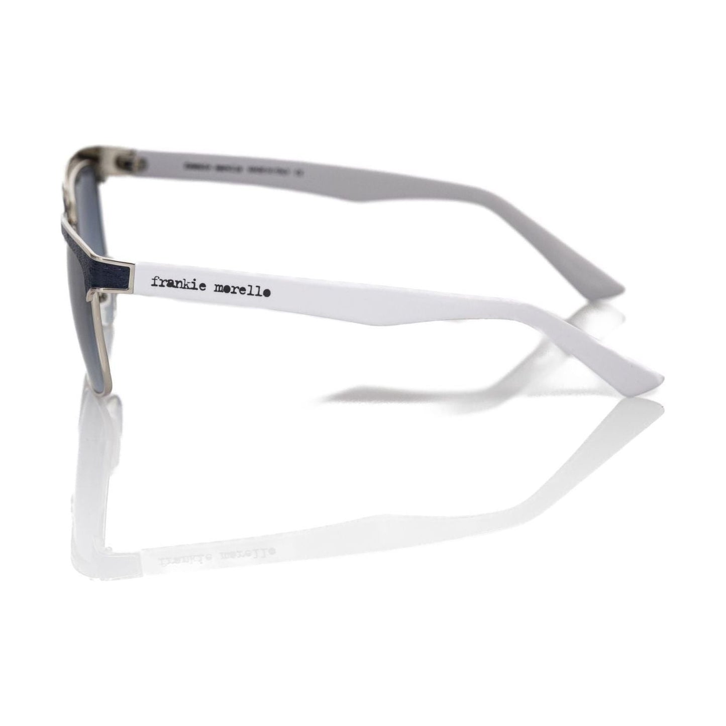 Frankie Morello Black Metallic Men Sunglass Frankie Morello