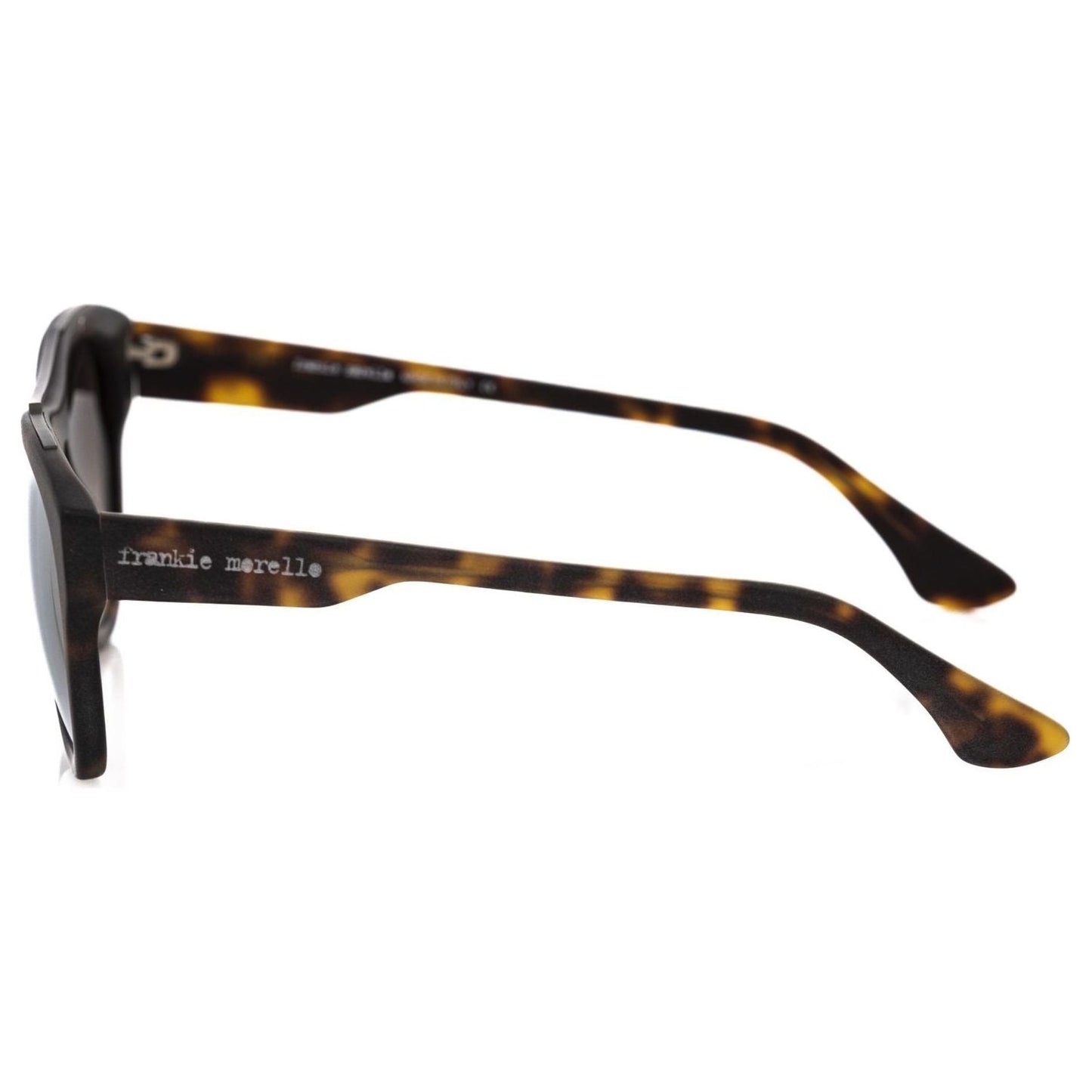 Frankie Morello Brown Acetate Men Sunglass Frankie Morello