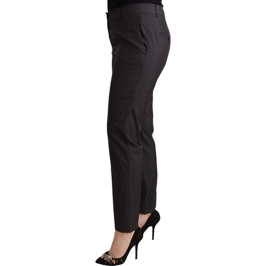 Dolce & Gabbana Elegant Tailored Virgin Wool and Silk Pants Jeans & Pants Dolce & Gabbana