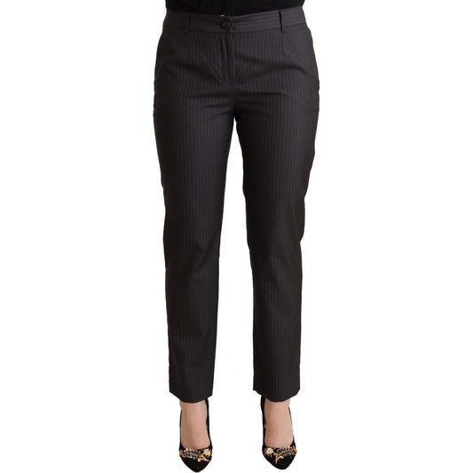 Dolce & Gabbana Elegant Tailored Virgin Wool and Silk Pants Jeans & Pants Dolce & Gabbana