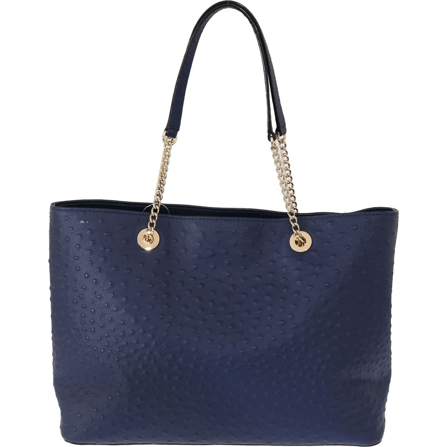 Kate Spade Elegant Ostrich Leather Handbag in Blue WOMAN HANDBAG Kate Spade