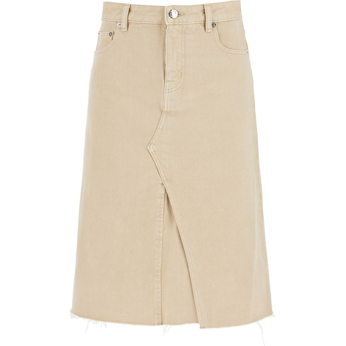 Tory Burch denim trapeze skirt with Skirts Tory Burch