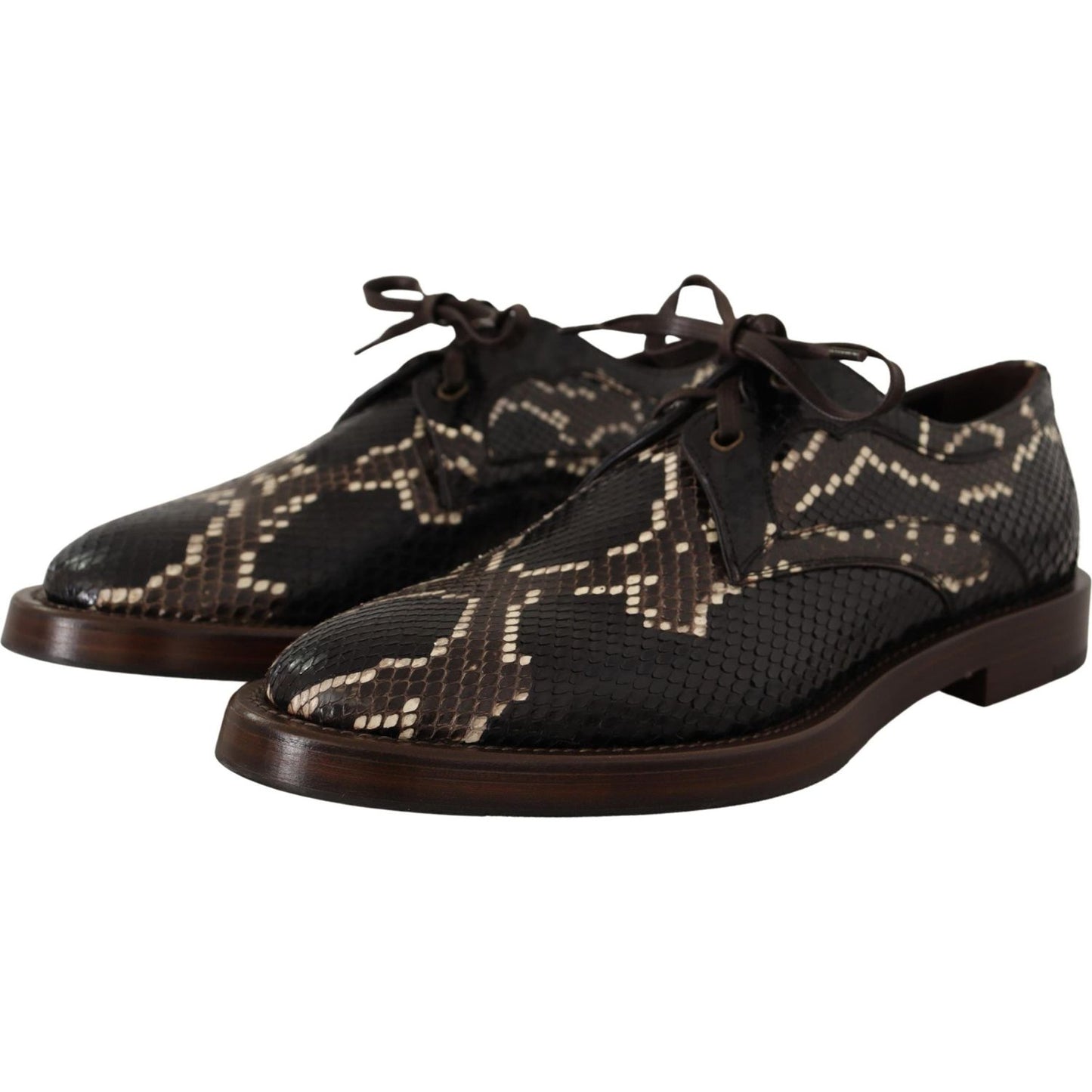 Dolce & Gabbana Elegant Formal Python Derby Shoes Dolce & Gabbana