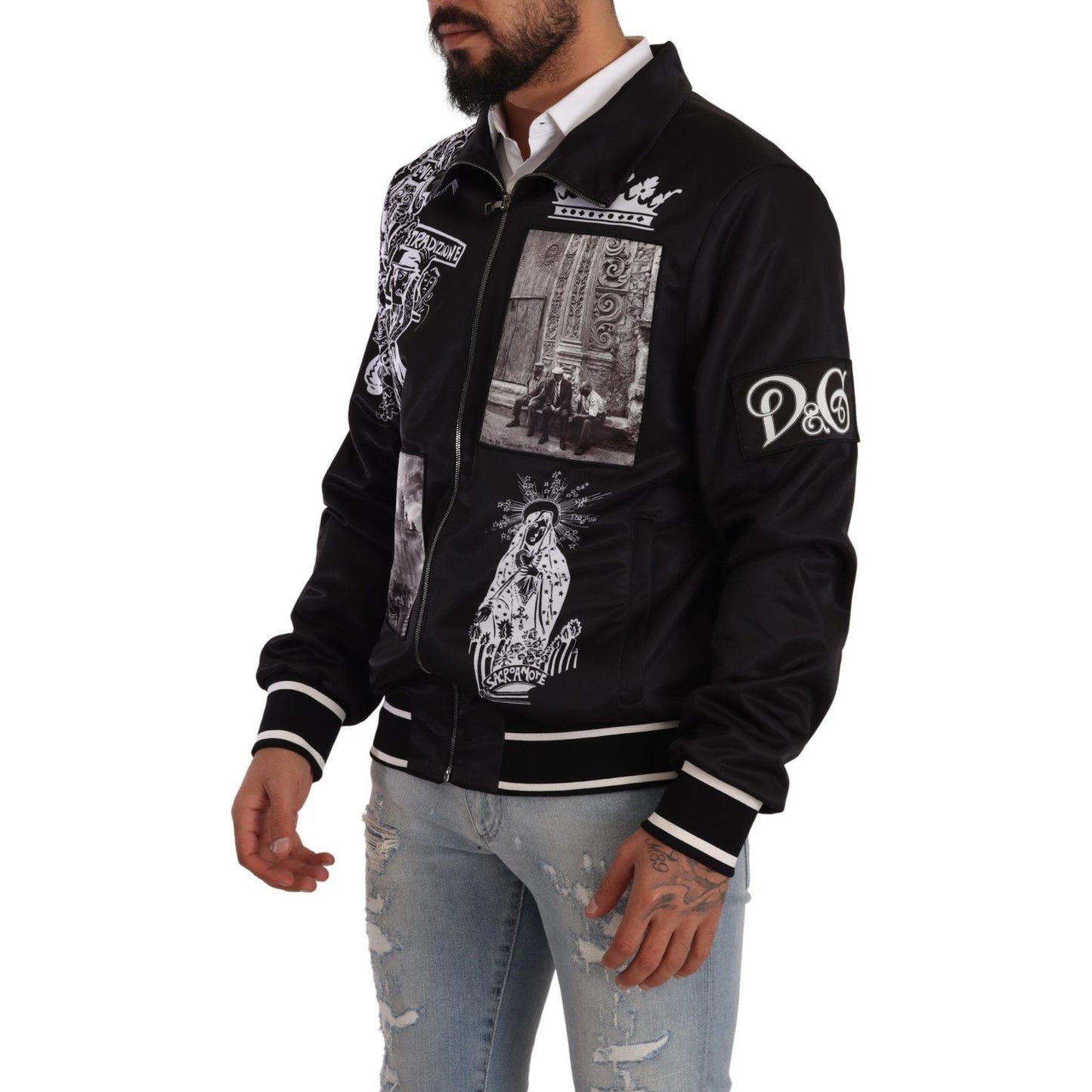 Dolce & Gabbana Stunning Superstizione Zip Sweater Dolce & Gabbana