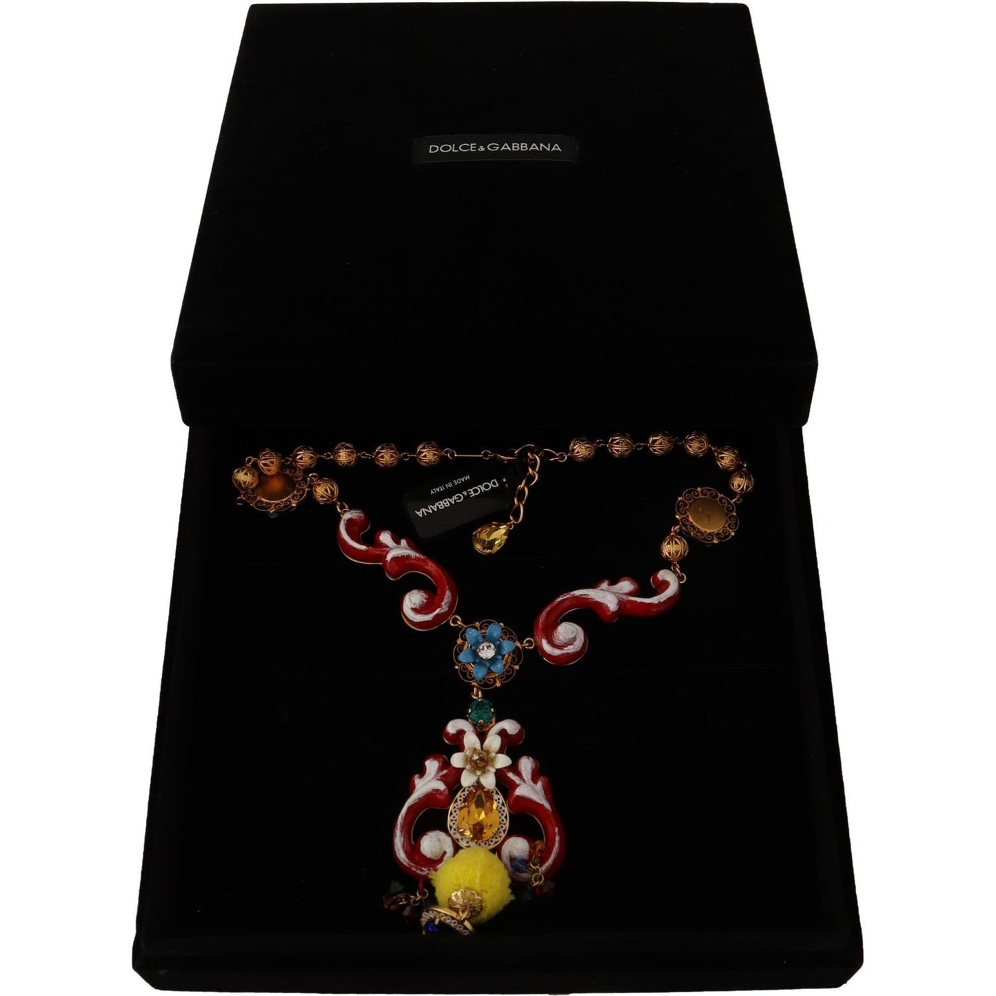 Dolce & Gabbana Multicolor Crystal Statement Necklace Necklace Dolce & Gabbana