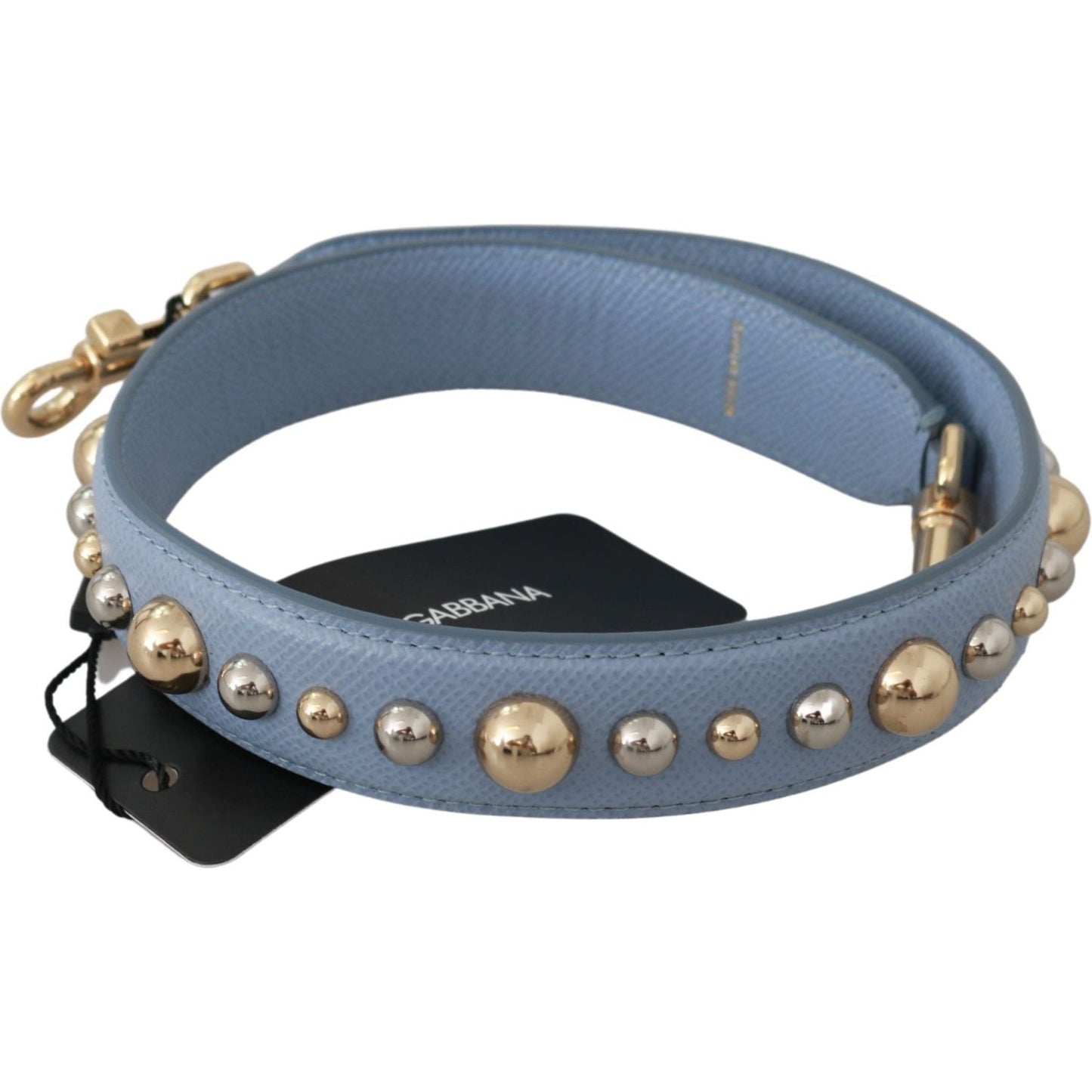 Dolce & Gabbana Elegant Blue Leather Shoulder Strap Dolce & Gabbana