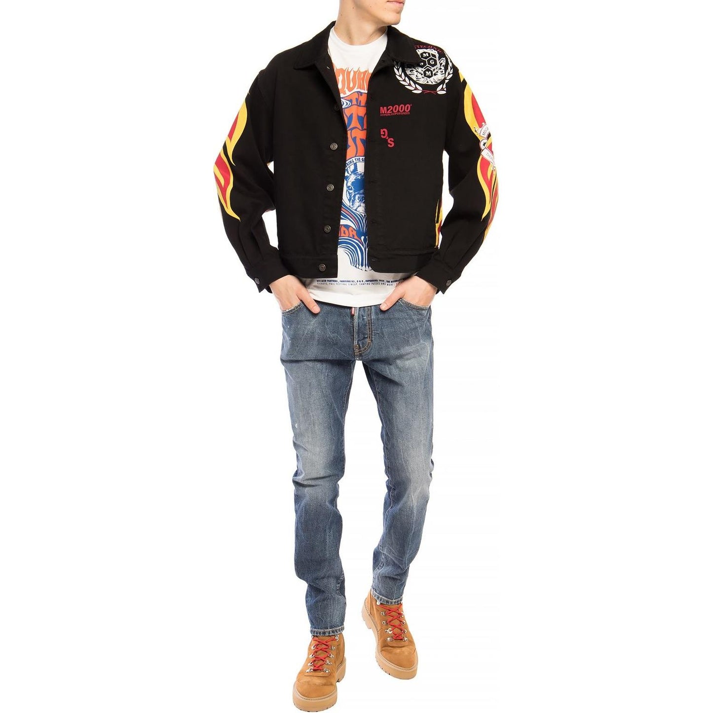 Dsquared² Navy Distressed 'Cool Guy Jean' Denim Pants Dsquared²