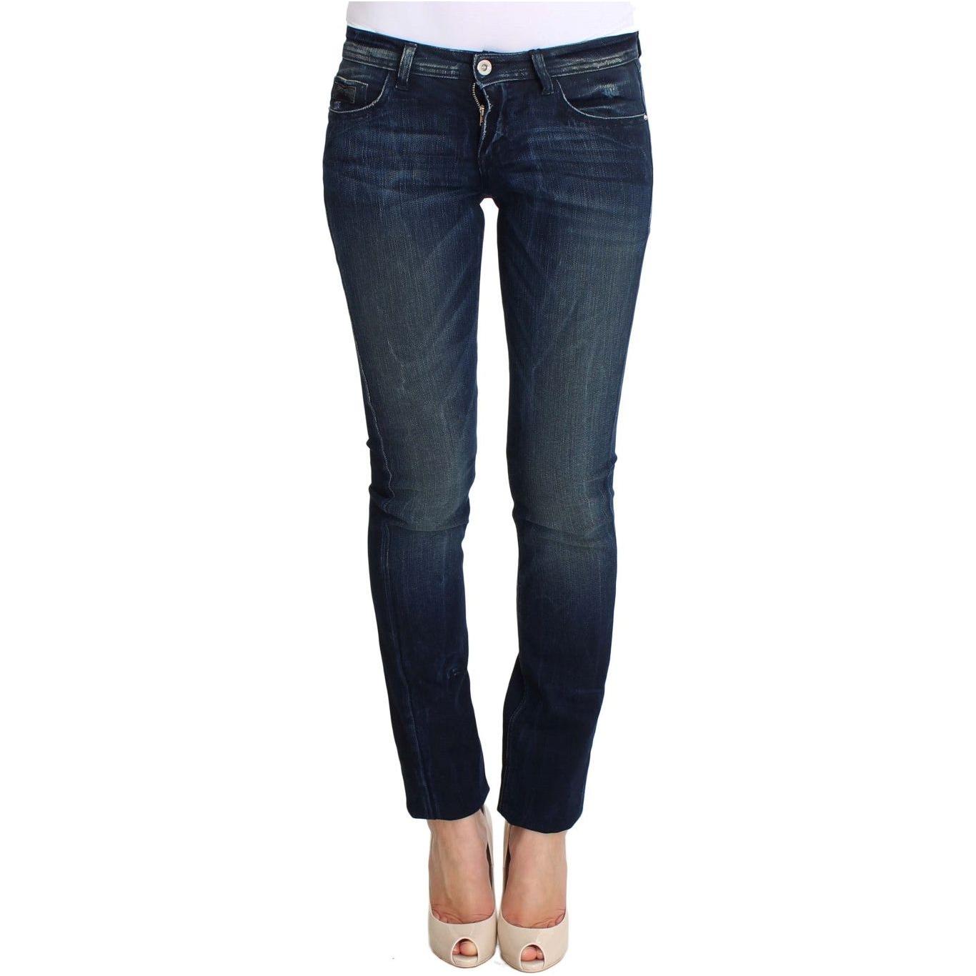 Costume National Chic Slim Fit Skinny Blue Jeans