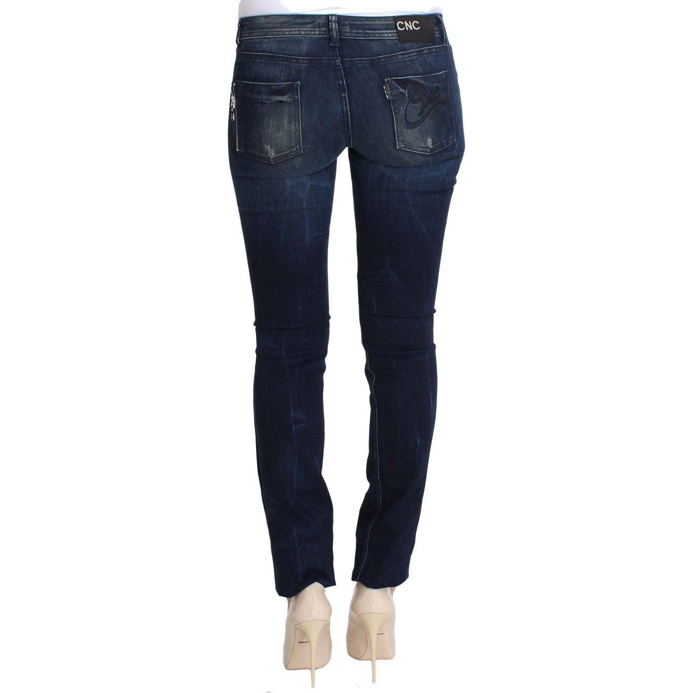 Costume National Chic Slim Fit Skinny Blue Jeans