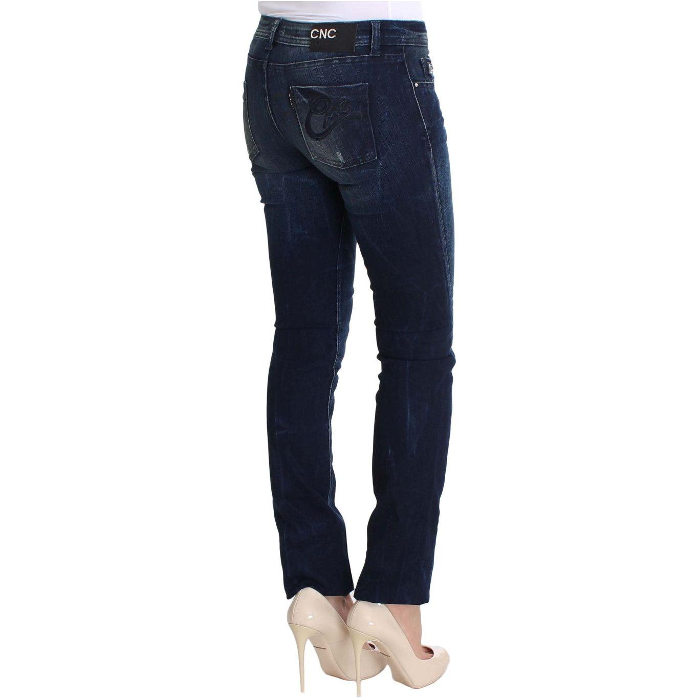 Costume National Chic Slim Fit Skinny Blue Jeans