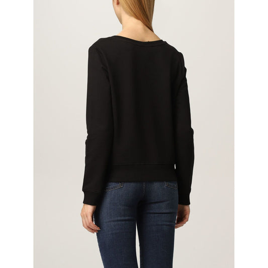 Love Moschino Black Cotton Women Sweater Love Moschino