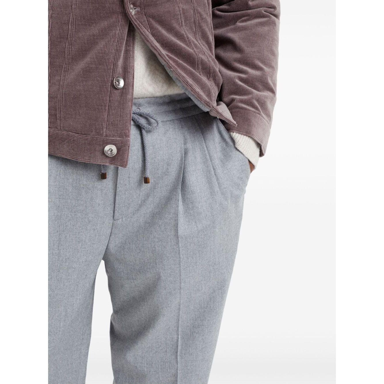 Brunello Cucinelli Trousers Light Grey Trousers Brunello Cucinelli