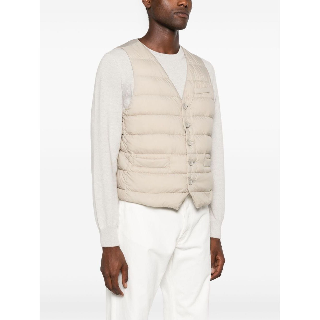 Herno Jackets Beige Vests Herno