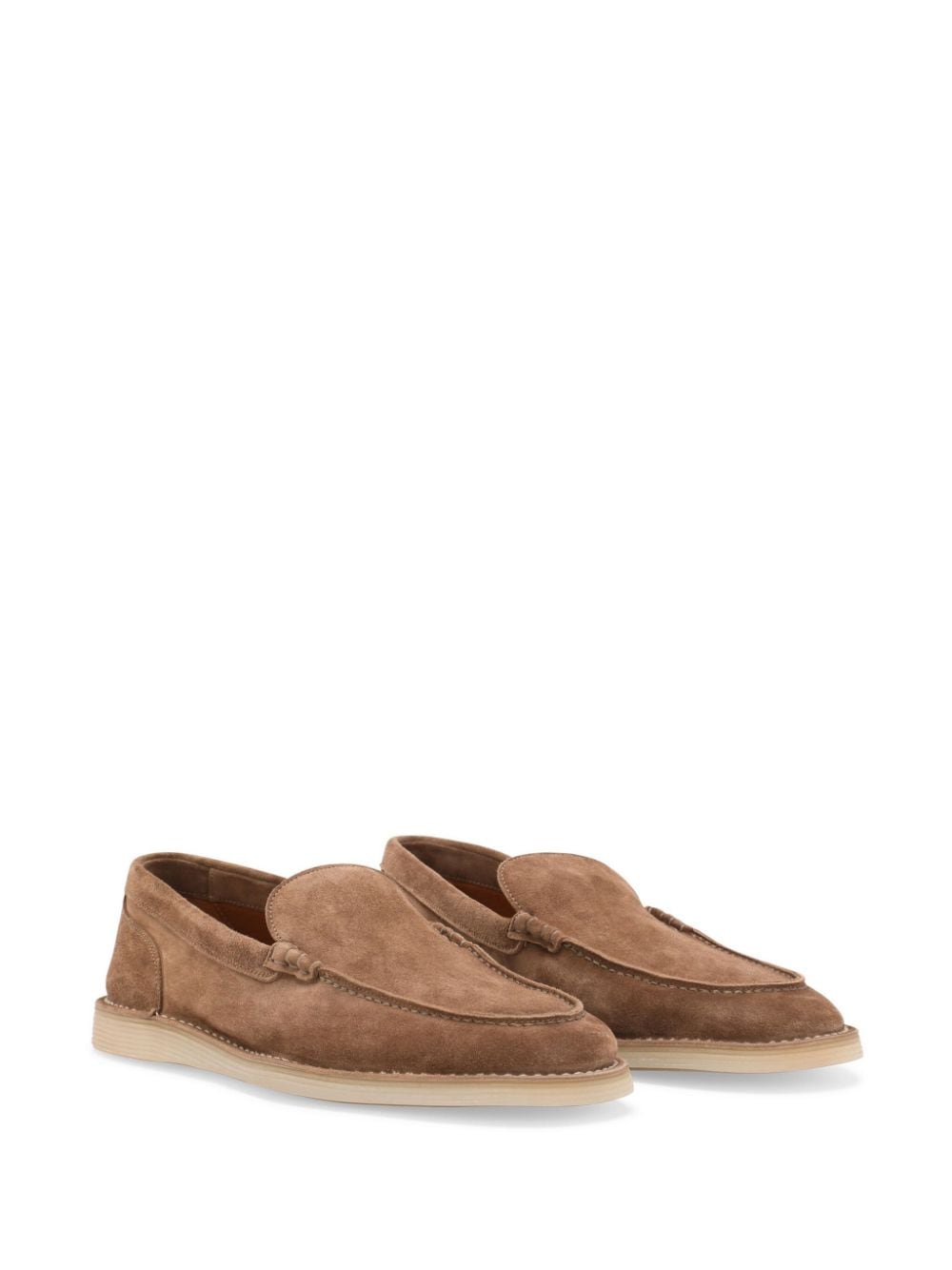 Dolce & Gabbana Flat shoes Beige Moccasins Dolce & Gabbana