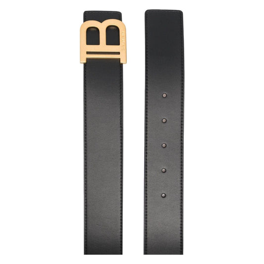 Balmain black calf leather gold-tone hardware Belts Belts Balmain