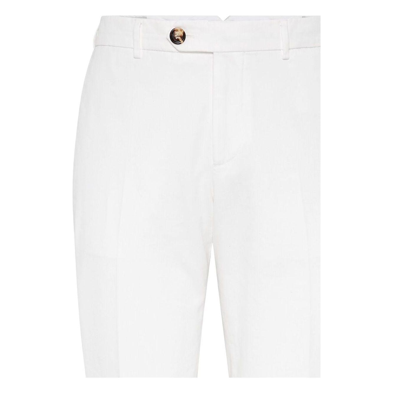 Brunello Cucinelli Trousers White Trousers Brunello Cucinelli