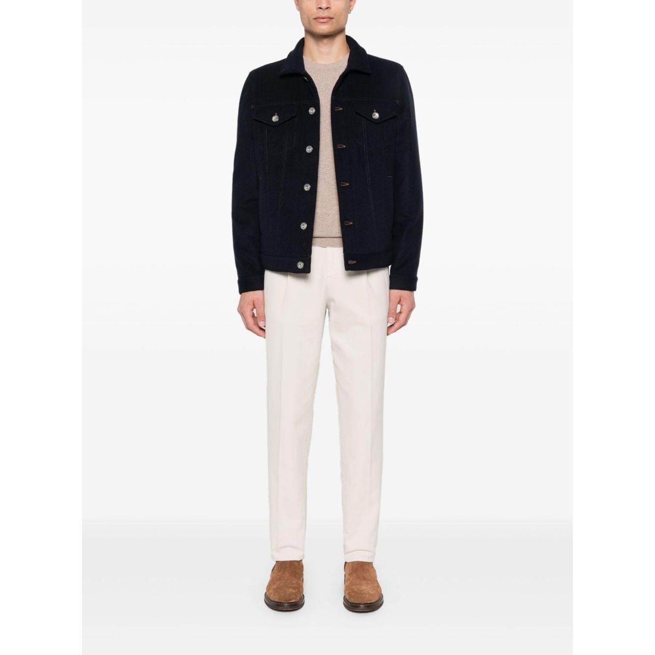 Brunello Cucinelli Coats Blue Jackets Brunello Cucinelli