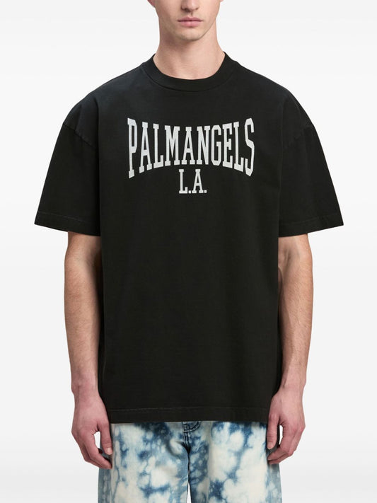 Palm Angels T-shirts and Polos Black Topwear Palm Angels