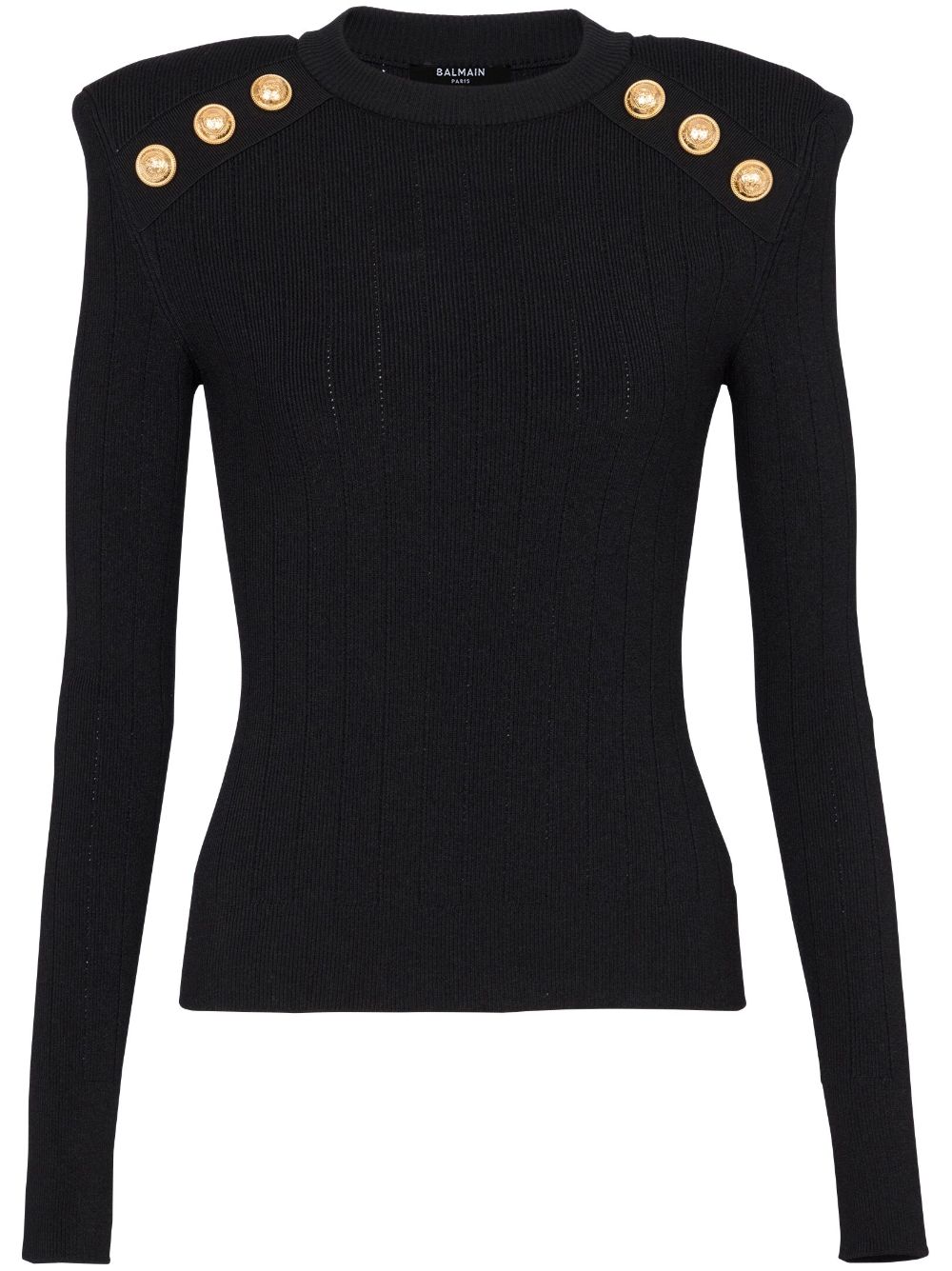 Balmain Sweaters Black Topwear Balmain