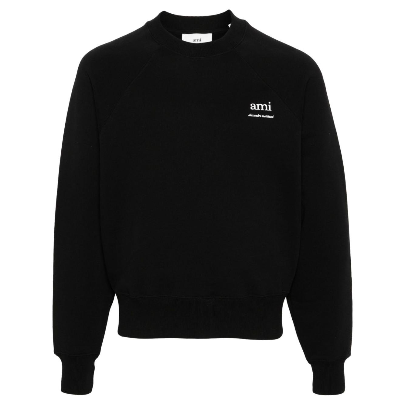 Ami Paris Sweaters Black Topwear Ami Paris