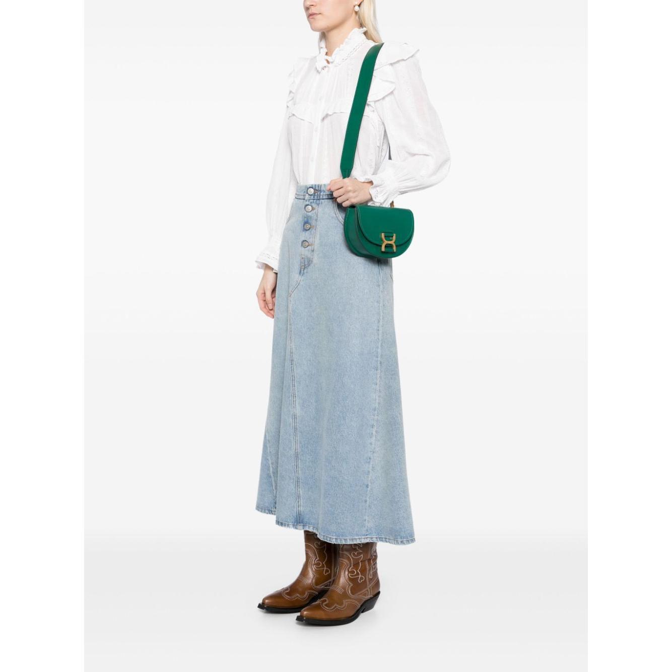 Chloè Green Leather Smooth Grain Shoulder Bag Shoulder Chloè