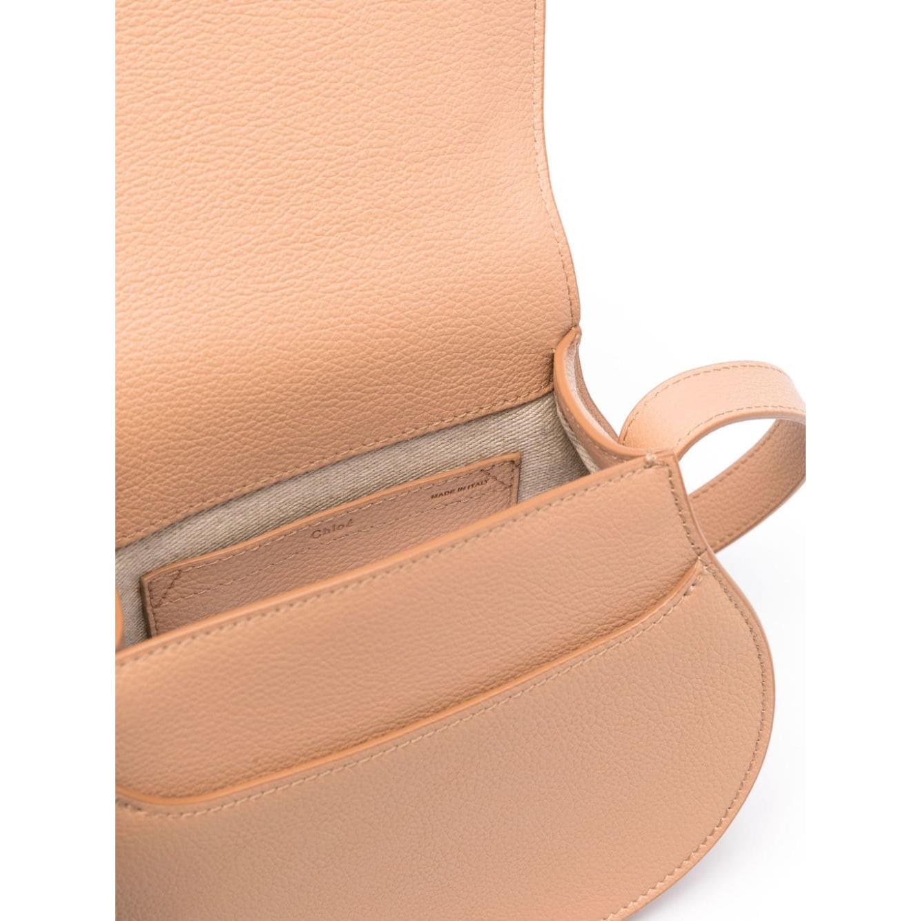 Chloè tan brown calf leather grained Crossbody Bag Shoulder Chloè