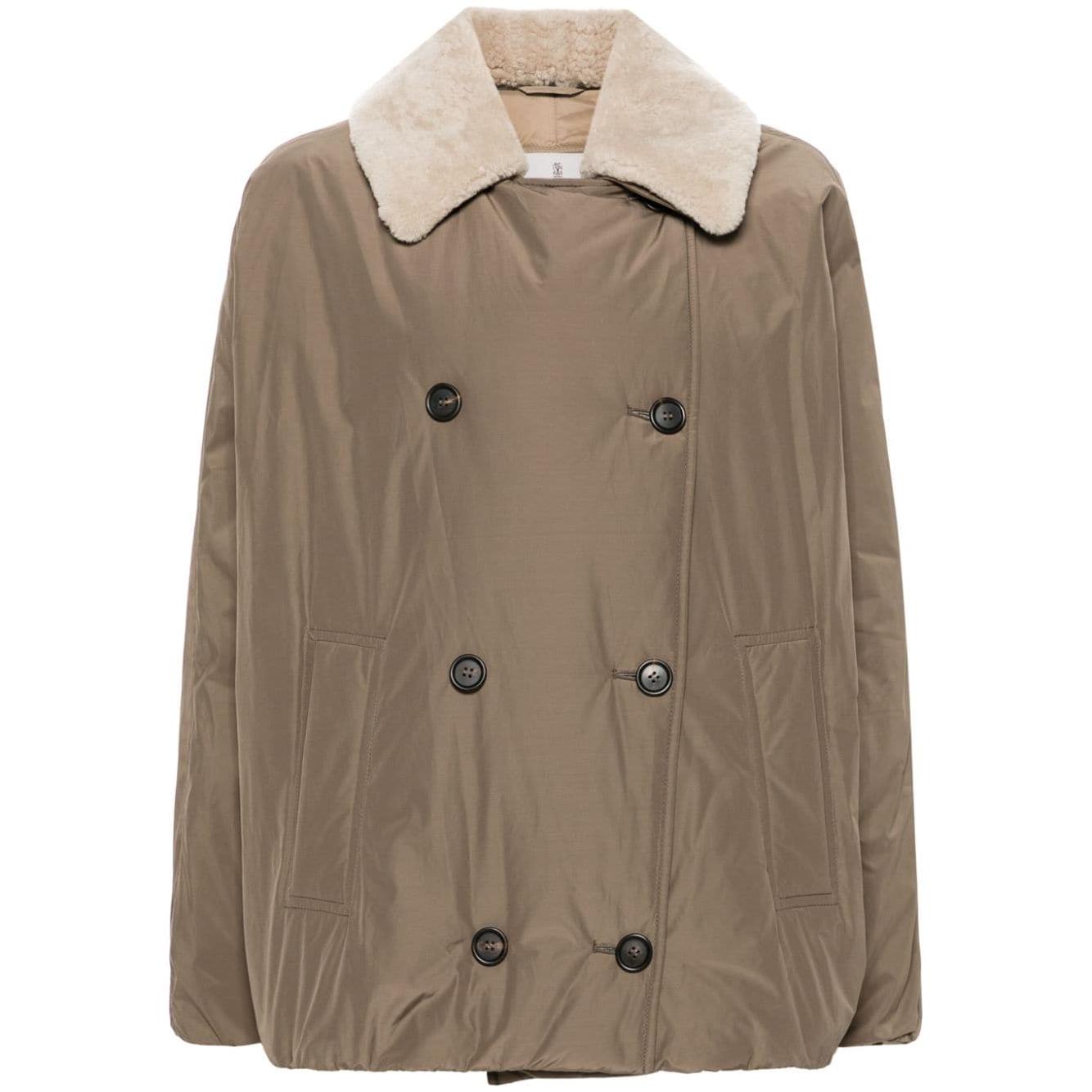 Brunello Cucinelli Coats Dove Grey Jackets Brunello Cucinelli