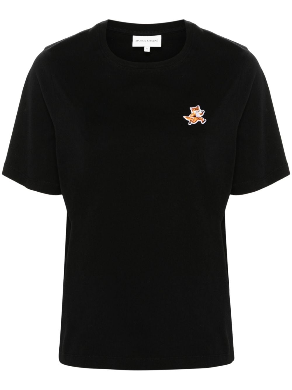 MAISON KITSUNE' T-shirts and Polos Black Topwear Maison Kitsune'