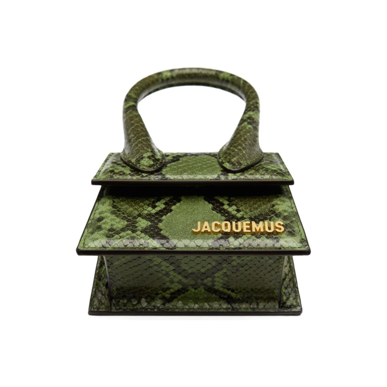 JACQUEMUS Bags.. Green Clutches JACQUEMUS