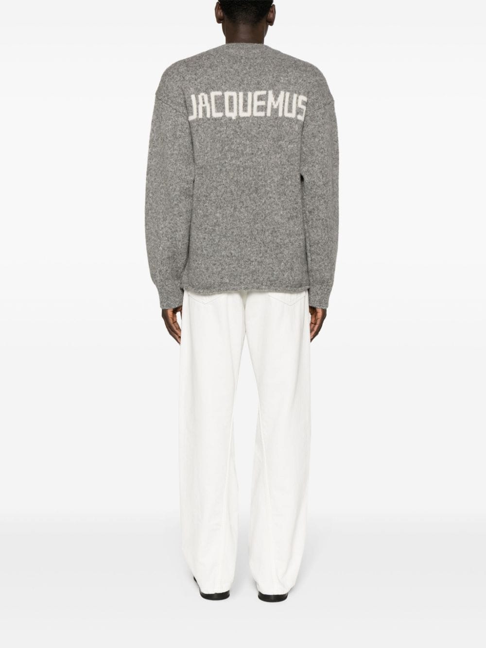 JACQUEMUS Sweaters Grey Topwear JACQUEMUS