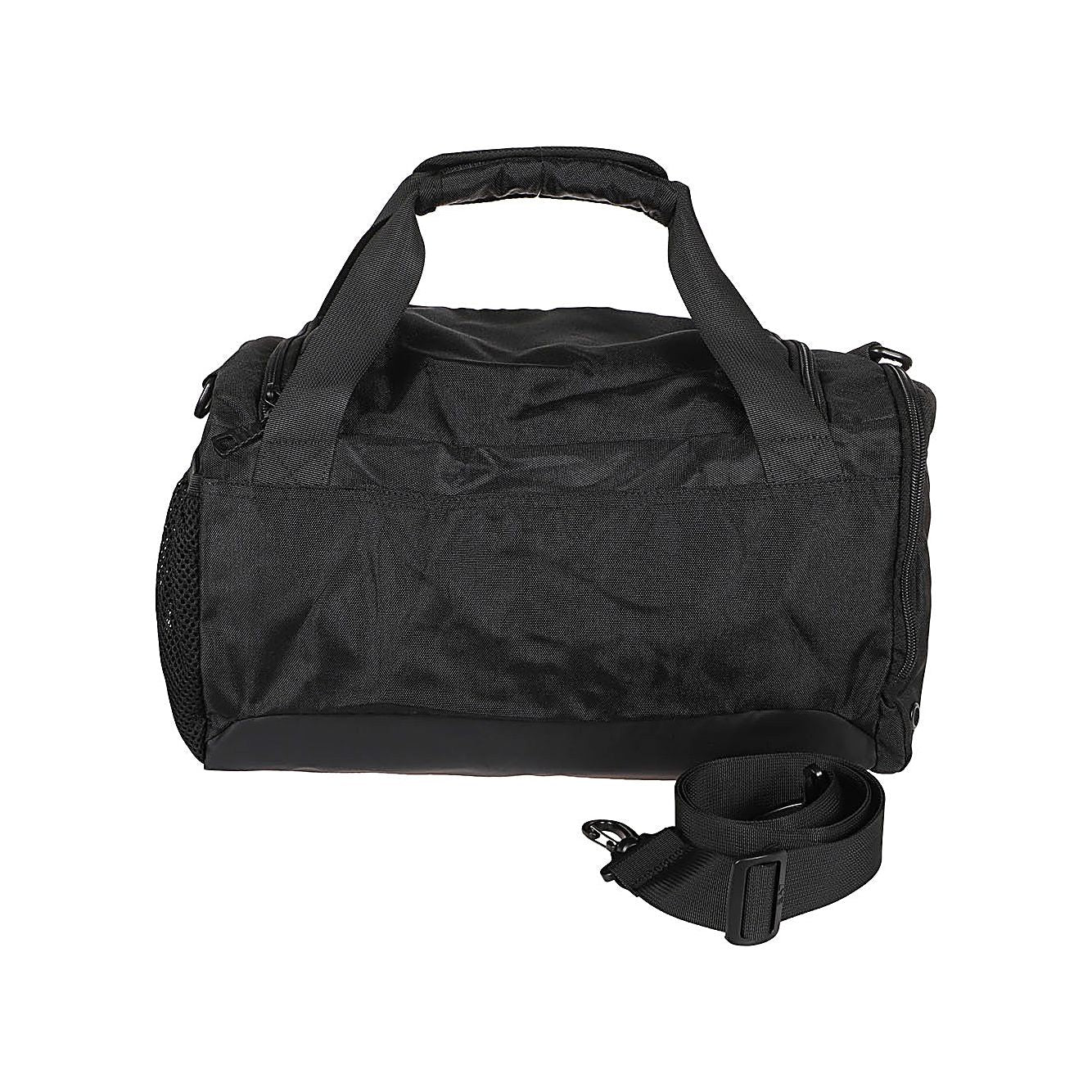 Front view with bag zipped and handles upright.