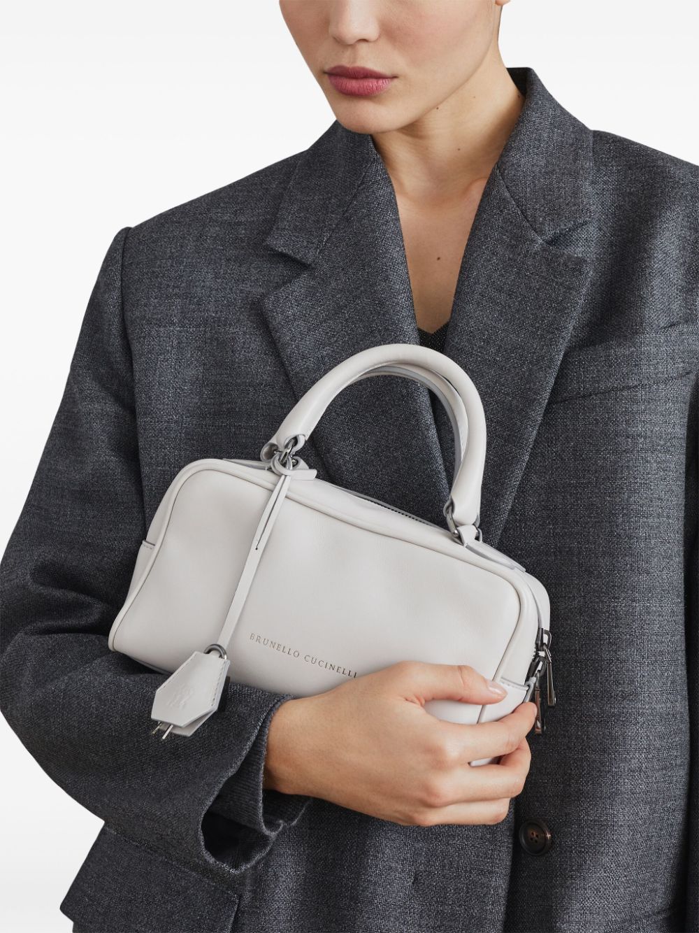 Brunello Cucinelli Bags.. Light Grey Handbag Brunello Cucinelli