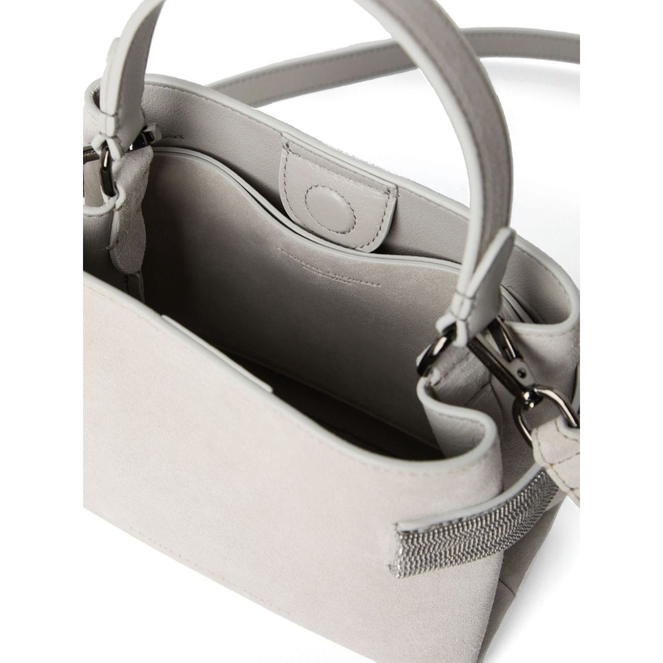 Brunello Cucinelli Bags.. Light Grey Handbag Brunello Cucinelli