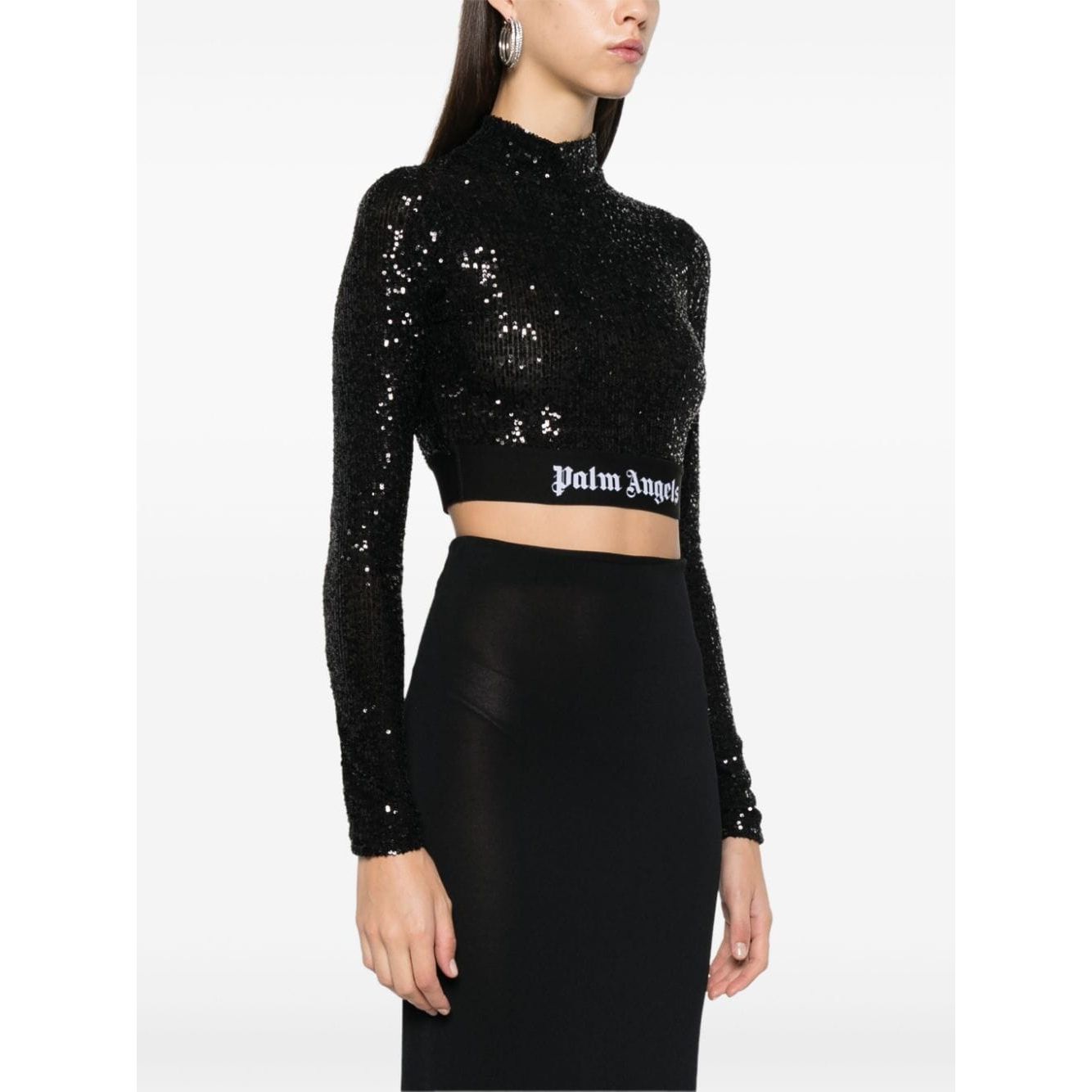 Palm Angels Top Black Topwear Palm Angels