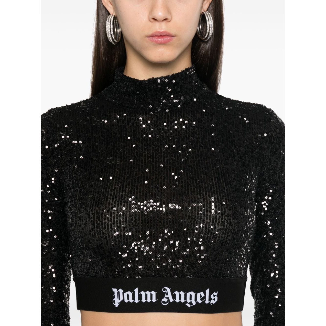 Palm Angels Top Black Topwear Palm Angels