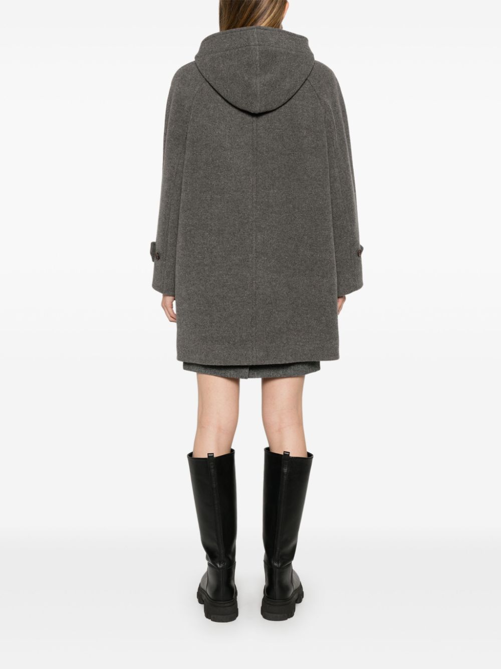 DUNST grey wool blend twill Coats