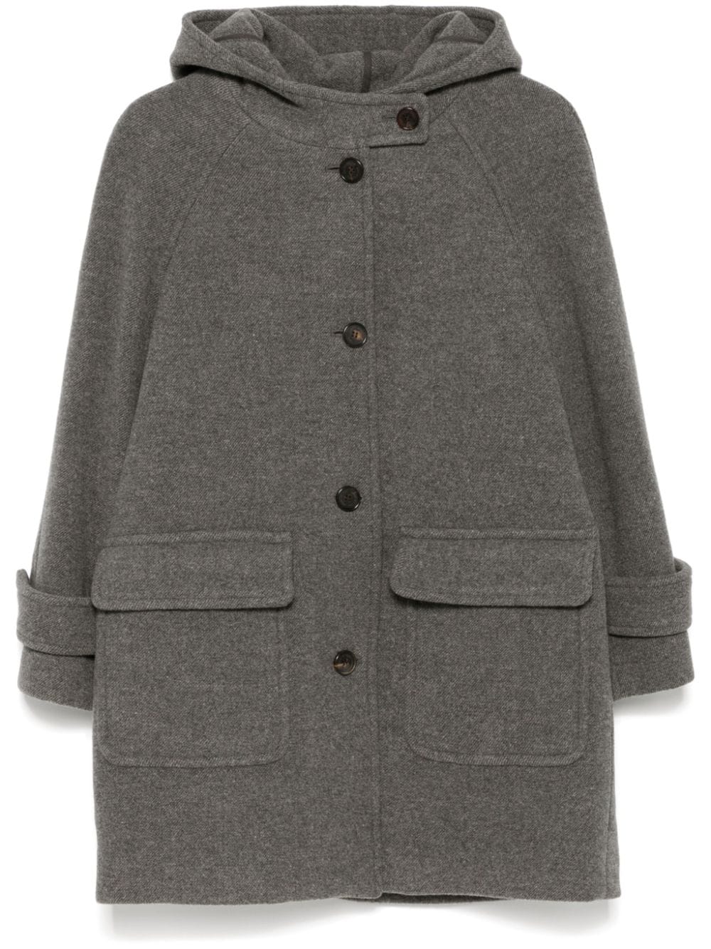 DUNST grey wool blend twill Coats