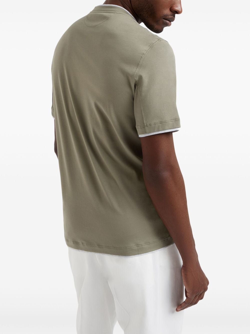 Brunello Cucinelli T-shirts and Polos Green Topwear Brunello Cucinelli