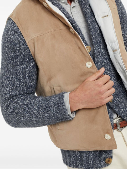 Brunello Cucinelli Jackets Beige Vests Brunello Cucinelli