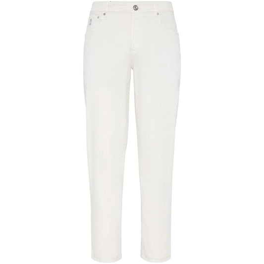 Brunello Cucinelli Trousers White Trousers Brunello Cucinelli