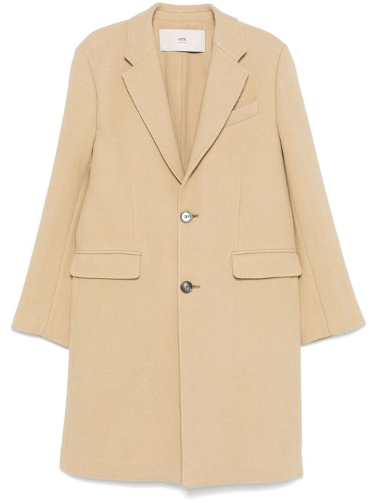 Ami Paris virgin wool men Coats Beige Jackets Ami Paris