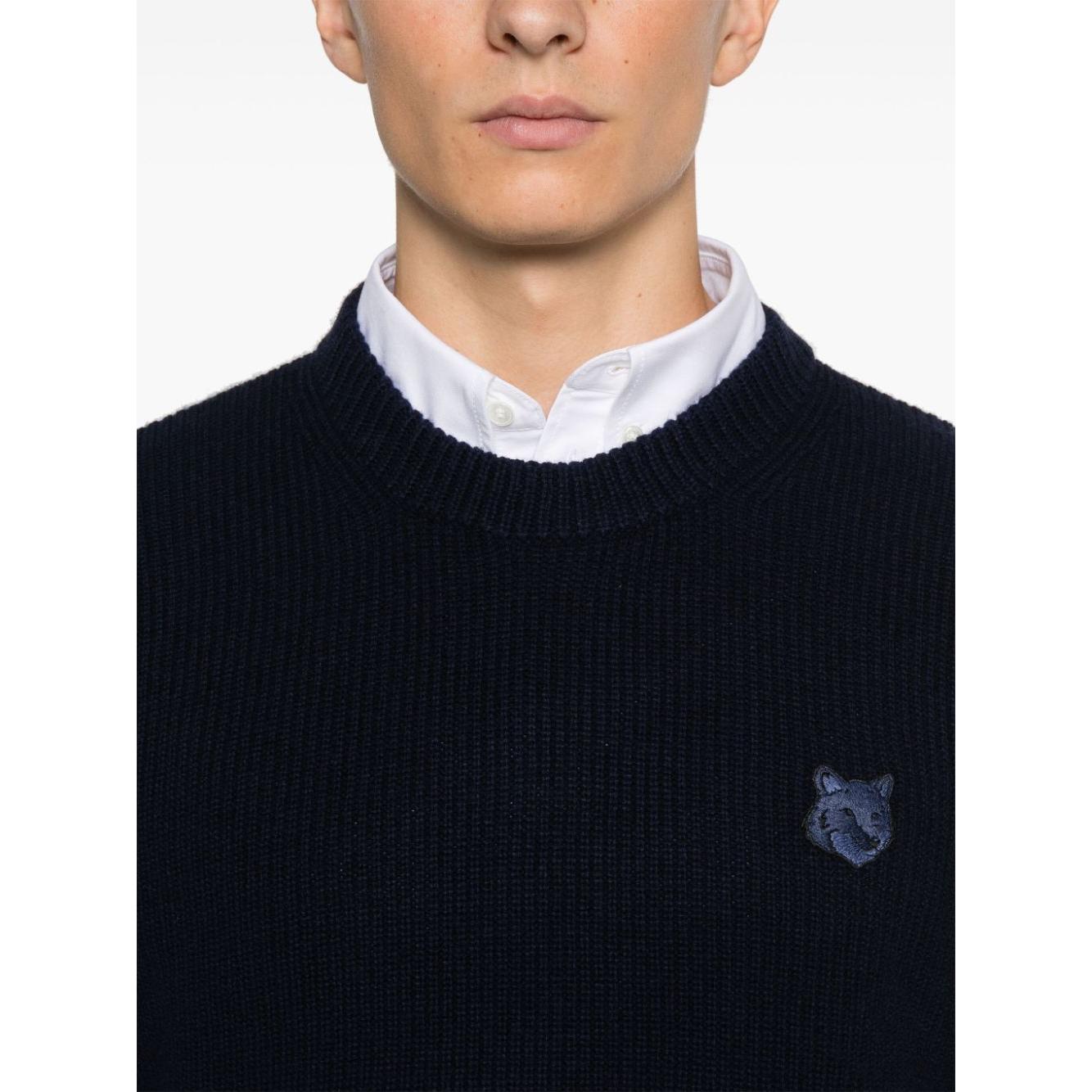 MAISON KITSUNE' Sweaters Blue Topwear Maison Kitsune