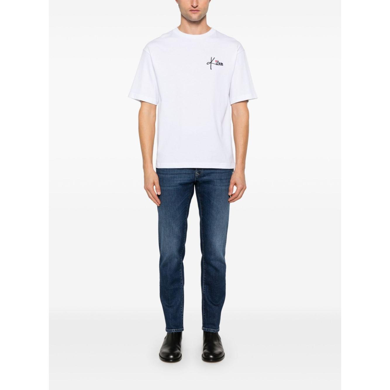 Kiton T-shirts and Polos White Topwear Kiton