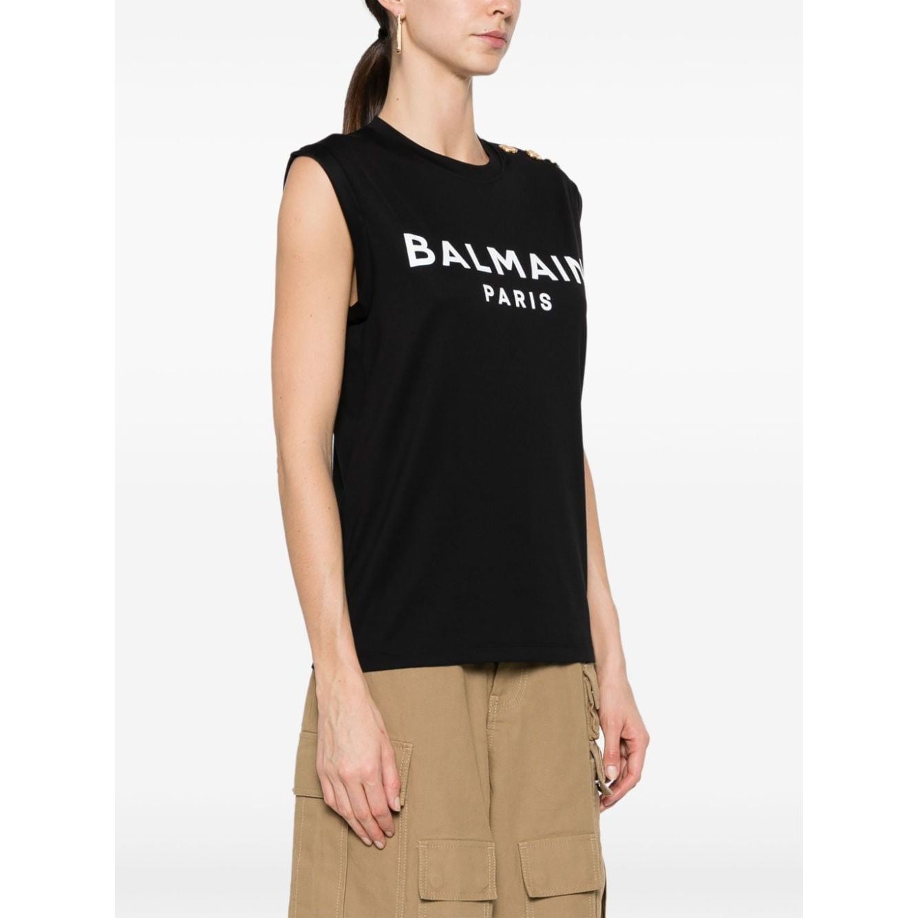 Balmain Top Black Topwear Balmain