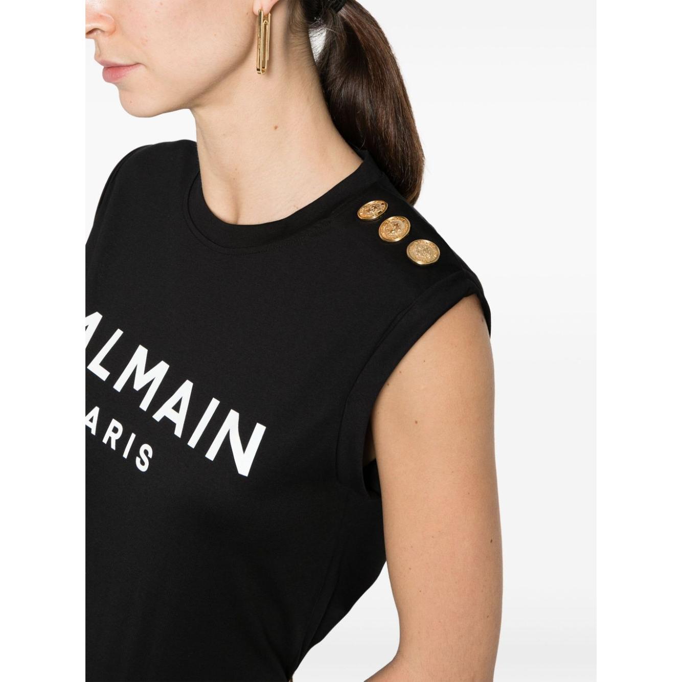 Balmain Top Black Topwear Balmain